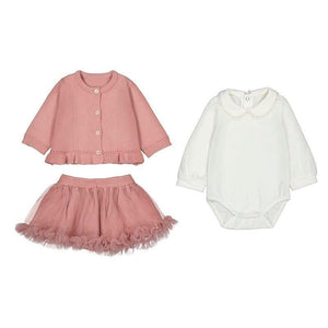 Mayoral AW25 3 Piece Skirt Set 2830 Petal