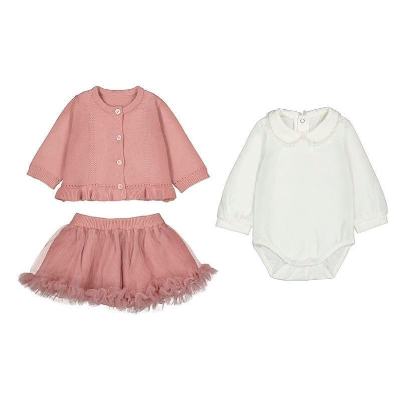 Mayoral AW25 3 Piece Skirt Set 2830 Petal