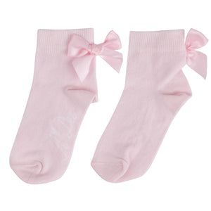 ADee AW24 Bow Ankle Socks 921 Sutton Baby Pink