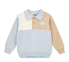 Load image into Gallery viewer, Mitch &amp; Son AW25 Knitted Polo 413 Jude Sky Blue