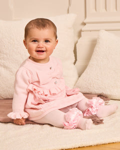 Caramelo Kids AW25 Knitted Dress 2050181 Pink