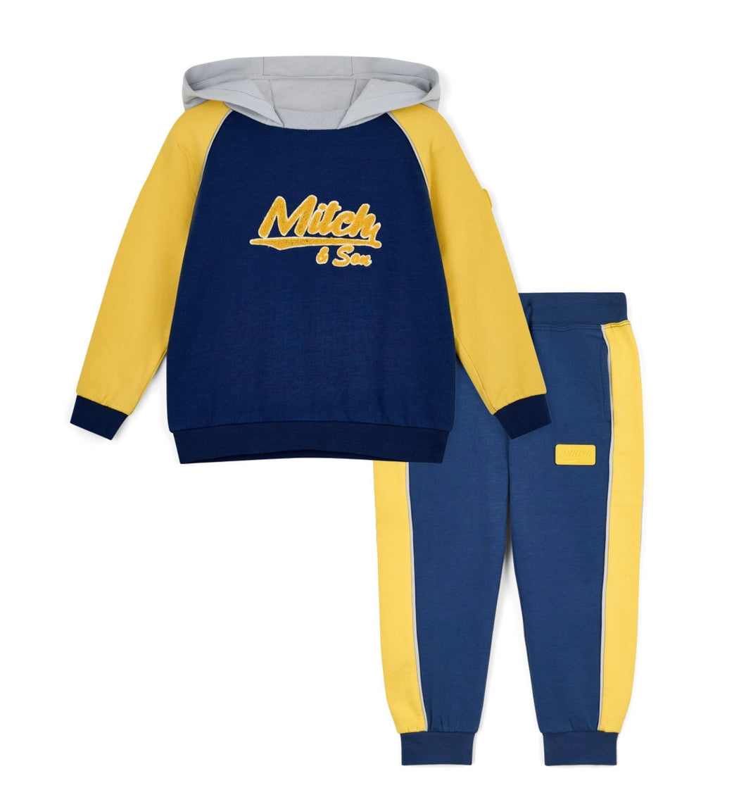 Mitch & Son AW25 Raglan Hoodie Tracksuit 509 kash Navy