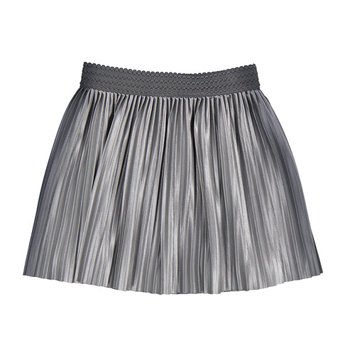 Mayoral AW25 Mini Girls Pleated Skirt 4903 Silver