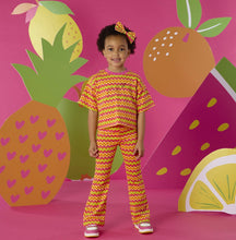 Load image into Gallery viewer, ADee SS26 Thea Zig Zag Flare Set 531 Bright Pink