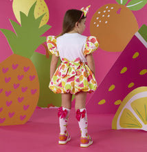 Load image into Gallery viewer, ADee SS26 Tia Tutti Frutti Print Skirt Set 523 Bright White