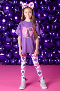 ADee AW24 Baggy Tee Legging Set 524 Tessy Bold Purple