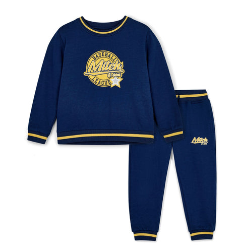 Mitch & Son AW25 Baseball Crew Neck Tracksuit 511 King Navy