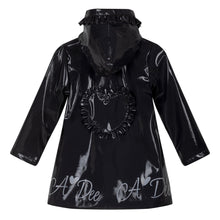 Load image into Gallery viewer, ADee AW24 BTS Heart Raincoat Black Blair