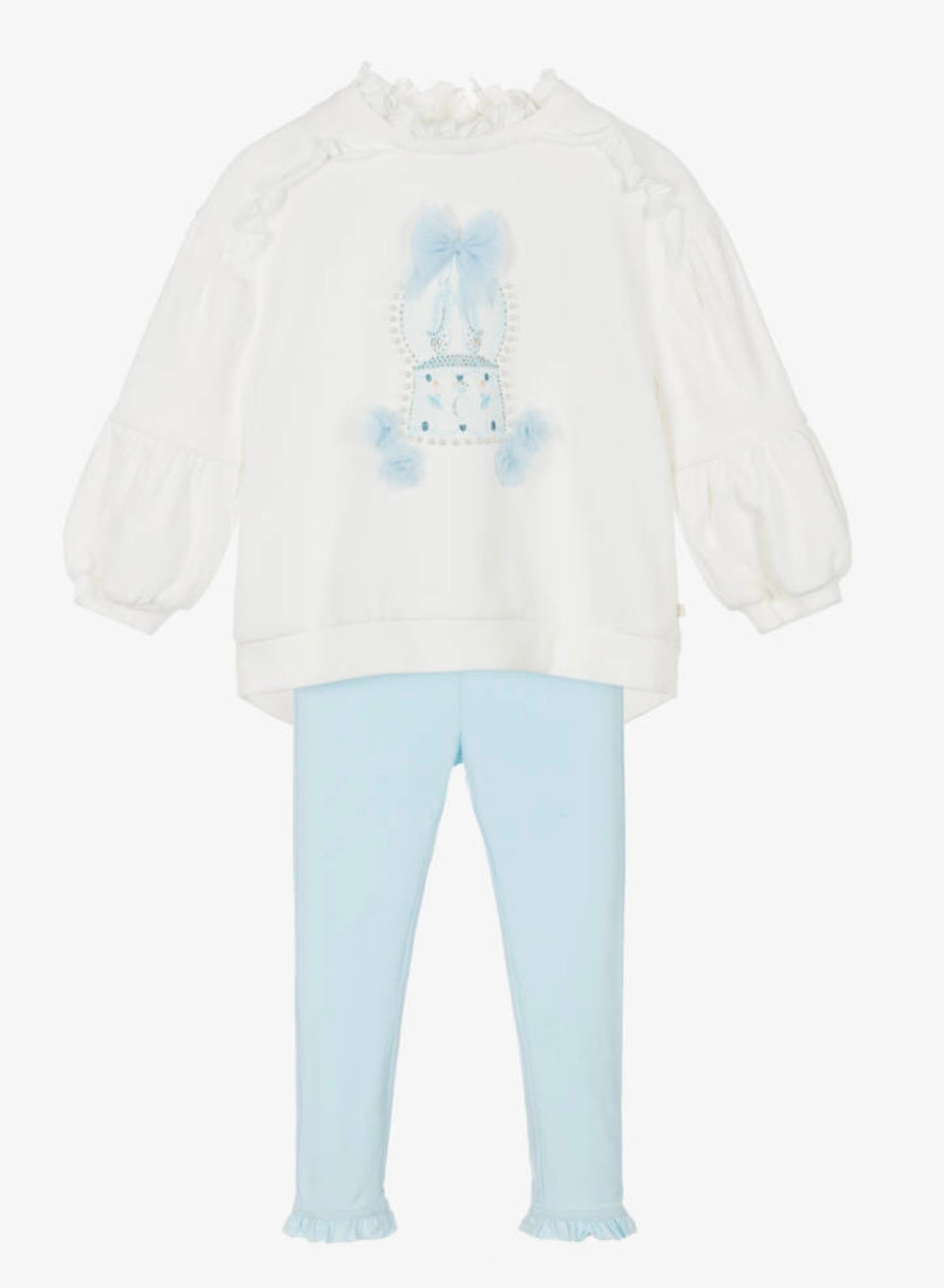 Caramelo Kids AW25 Heavy Weight Graphic Legging Set 3498101 Sky