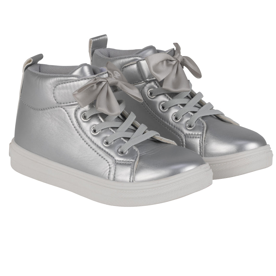 ADee AW24 Bow High Top 103 BOWTIQUE SILVER