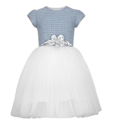 DAGA AW25 Blue Mirage Tulle Dress