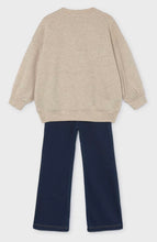 Load image into Gallery viewer, Mayoral Mini AW26 Girls' flare leggings &amp; sweatshirt 4732 Quinoa
