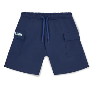 Mitch & Son SS25 JNR Hamish Cargo Shorts - Blue Navy