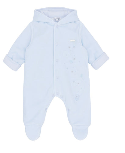 Blues Baby AW25 Blue Velour PRAMSUIT  BB2078B WINTERSWIJK
