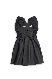 Caramelo AW25 Back To School Flared Pinafore with Bow 342142 Grey