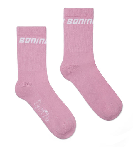 Bonini AW25 Sport Sock Peony Pink Twirl 310