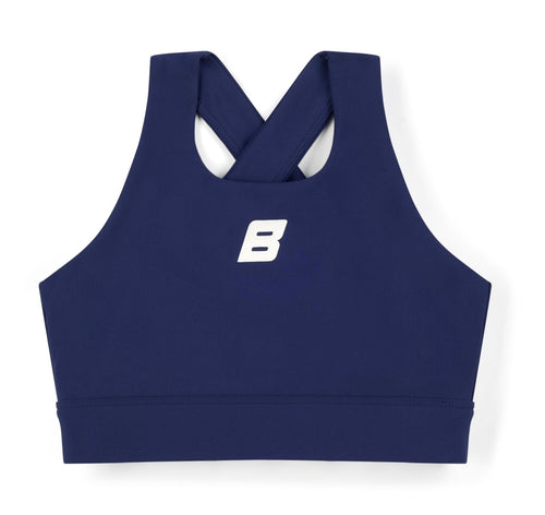 Bonini AW25 Crop Sport Top Blue Navy Aspire 009