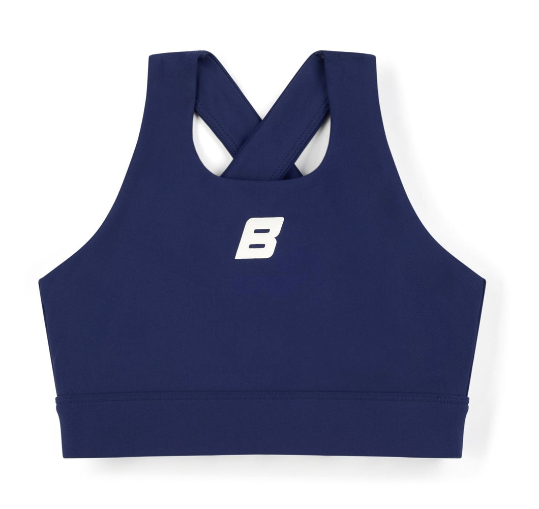 Bonini AW25 Crop Sport Top Blue Navy Aspire 009