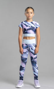 Bonini Drop 2 AW25 407 Printed Sports Top Energy Sky Blue