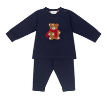 Load image into Gallery viewer, Deolinda AW2 Boys Noelle Teddy Bear Tracksuit - Navy Blue