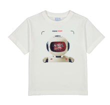 Load image into Gallery viewer, Mayoral Mini SS26 T-Shirt 3065 Cream &amp; shorts 3207