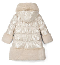 Load image into Gallery viewer, ADee AW26  Aurora Long Fur Trim Jacket 204 Stone Beige