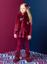 Load image into Gallery viewer, ADee AW26 Anna Fur Gilet 310 Deep Cherry