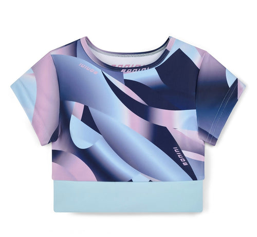 Bonini Drop 2 AW25 407 Printed Sports Top Energy Sky Blue