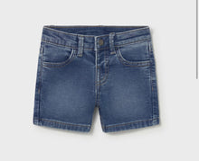 Load image into Gallery viewer, Mayoral Baby SS26 Short Sleeved Polo White 1107 &amp; Denim Shorts 1219