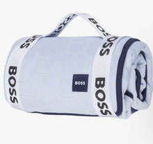 Load image into Gallery viewer, Boss AW26 Blue Velour Padded Baby Blanket (75cm)
