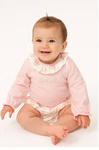 Load image into Gallery viewer, Little A AW25 Girls Pink/White Jam Pant Set With Cupcake Print - JOSEPHINE (LA25306)