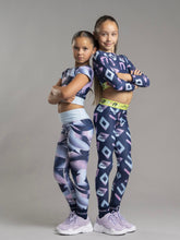 Load image into Gallery viewer, Bonini Drop 2 AW25 408 Tape Waistband Legging Inspire Blue Navy