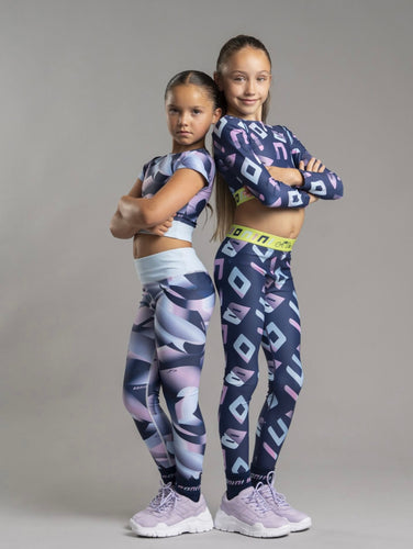 Bonini Drop 2 AW25 408 Tape Waistband Legging Inspire Blue Navy