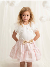 Load image into Gallery viewer, Caramelo Kids SS26 Girls Pink Occasion Tulle Frill Skirt Set 0122186