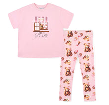 Load image into Gallery viewer, ADee AW25 Teddy Bear Bakery Mimi Short Sleeve Legging Set X 2 - Pink Fairy