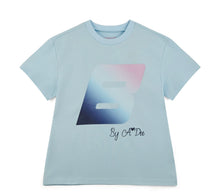 Load image into Gallery viewer, Bonini Drop 2 AW25 405 Oversized Logo T-Shirt Sky Blue Dynamic