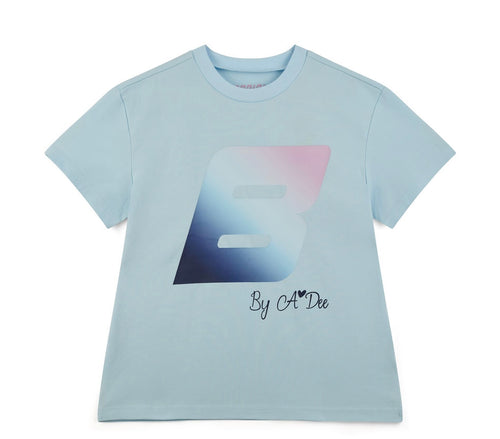 Bonini Drop 2 AW25 405 Oversized Logo T-Shirt Sky Blue Dynamic