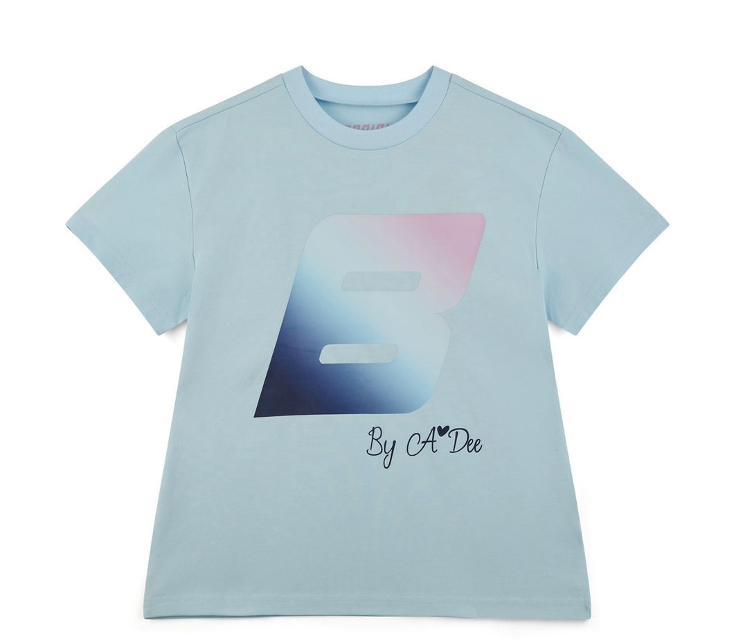 Bonini Drop 2 AW25 405 Oversized Logo T-Shirt Sky Blue Dynamic