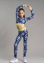Load image into Gallery viewer, Bonini Drop 2 AW25 408 Tape Waistband Legging Inspire Blue Navy