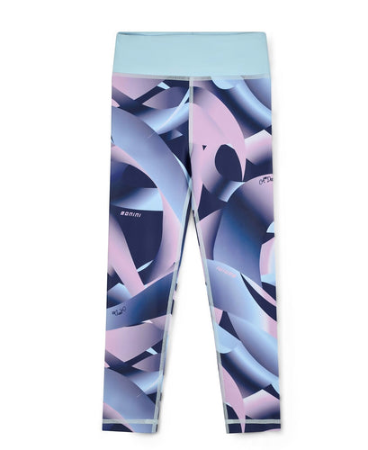Bonini Drop 2 AW25 409 Printed Sports Legging Sprint Sky Blue