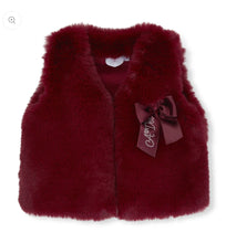 Load image into Gallery viewer, ADee AW26 Anna Fur Gilet 310 Deep Cherry