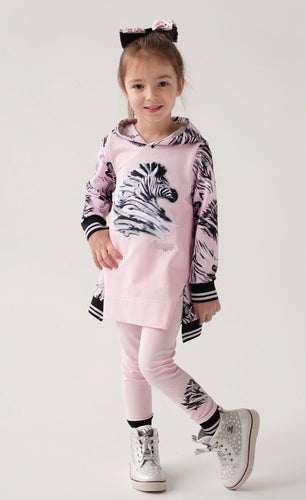 Daga AW25 Charming Stripes Legging Set Pink / Black