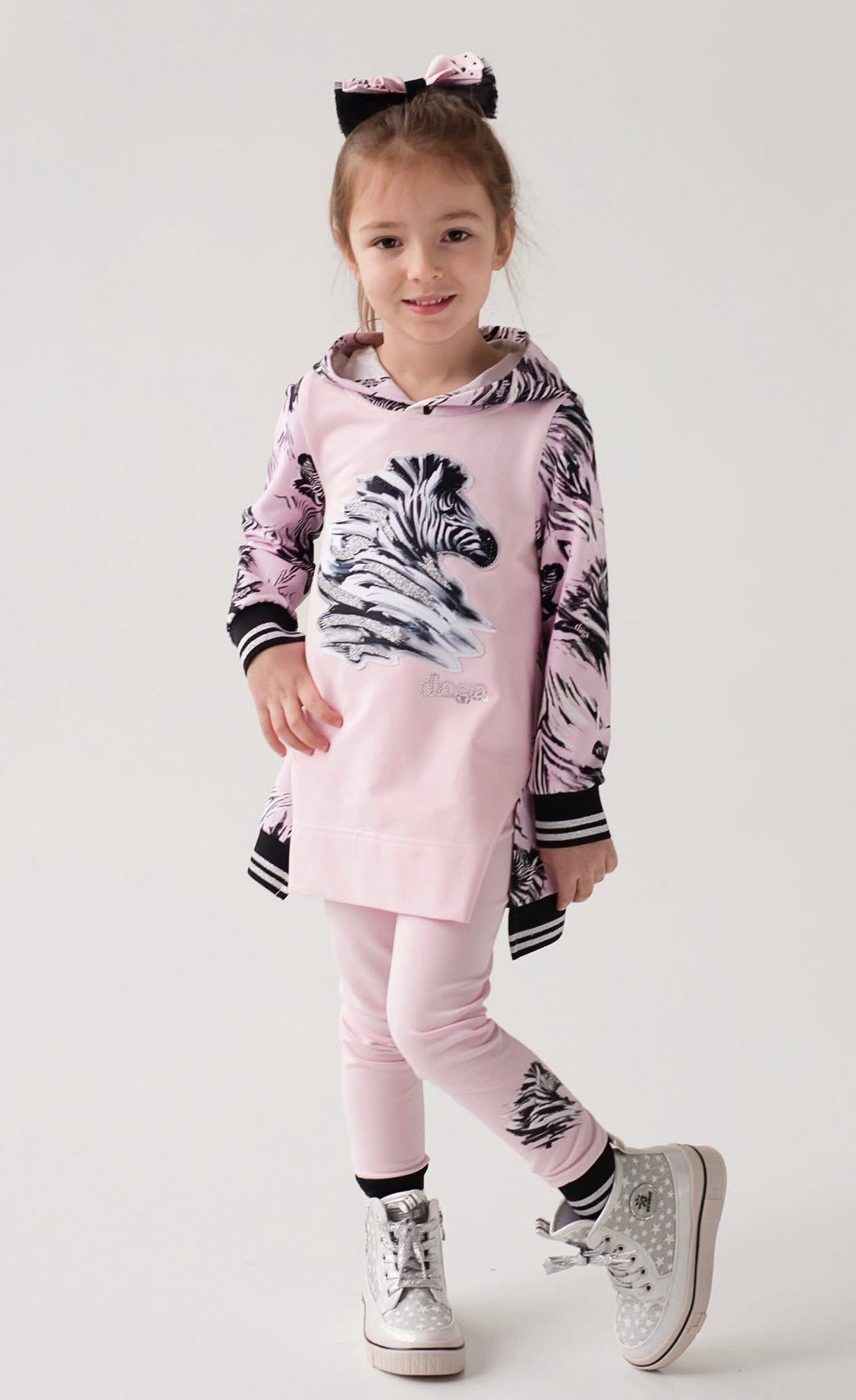 Daga AW25 Charming Stripes Legging Set Pink / Black