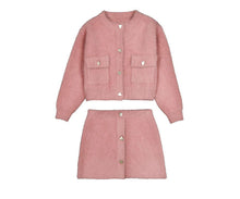 Load image into Gallery viewer, Mayoral AW26 Mini Tricot Skirt Set 4935 Pastel &amp; Long Sleeved T-Shirt 4034