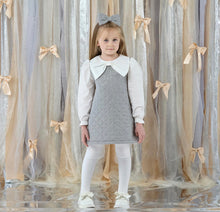 Load image into Gallery viewer, ADee AW26  Bambi Quilted Sweat Dress 712 Grey Marl