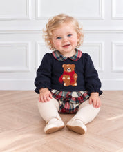 Load image into Gallery viewer, Deolinda AW26 Girls Noelle Teddy Bear Jampant set  - Navy Blue