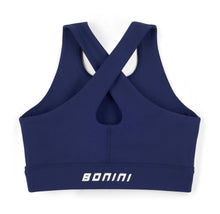 Load image into Gallery viewer, Bonini AW25 Crop Sport Top Blue Navy Aspire 009