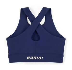 Bonini AW25 Crop Sport Top Blue Navy Aspire 009
