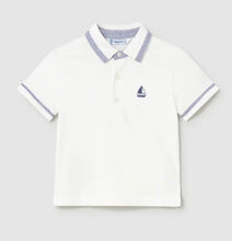 Load image into Gallery viewer, Mayoral Baby SS26 Short Sleeved Polo White 1107 &amp; Denim Shorts 1219
