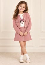 Load image into Gallery viewer, Mayoral AW26 Mini Tricot Skirt Set 4935 Pastel &amp; Long Sleeved T-Shirt 4034